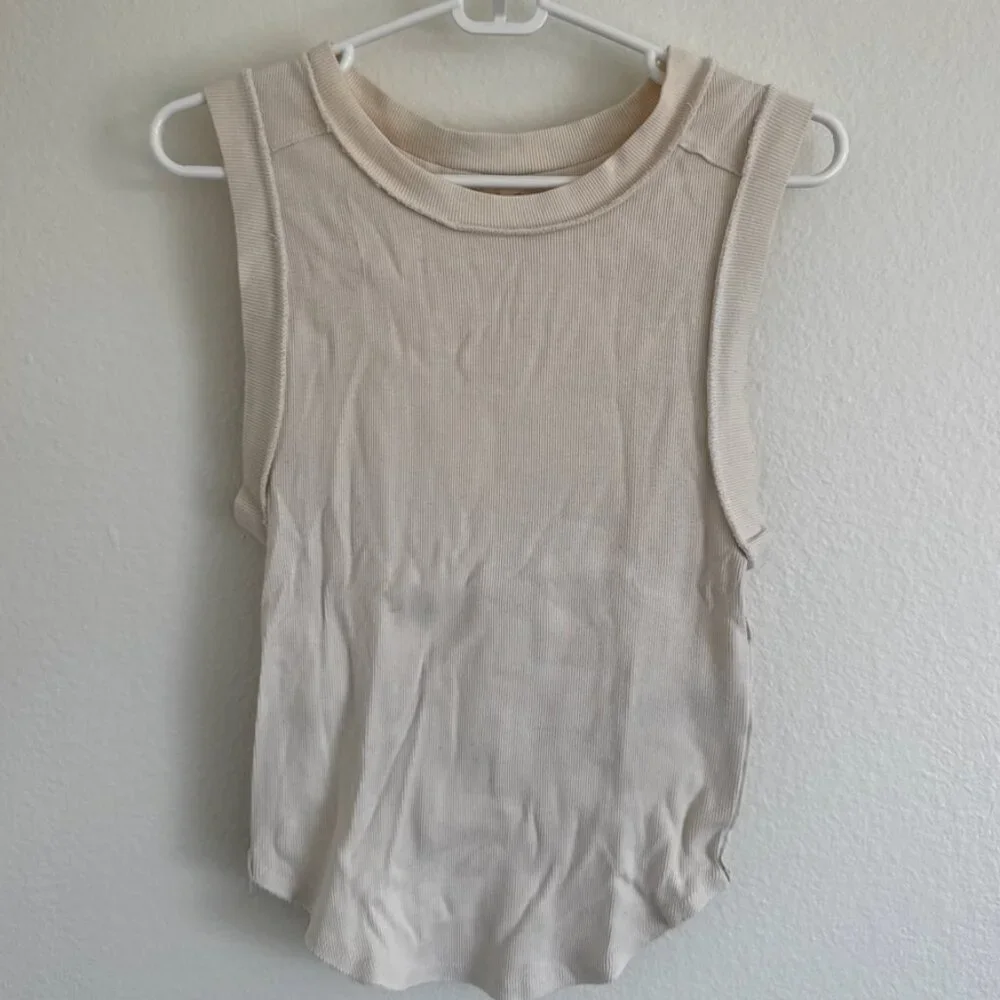 Free People Ribbed Tank (Cream) - Picture 3 of 5
